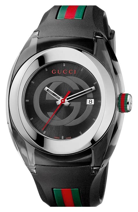 gucci watch rubber strap